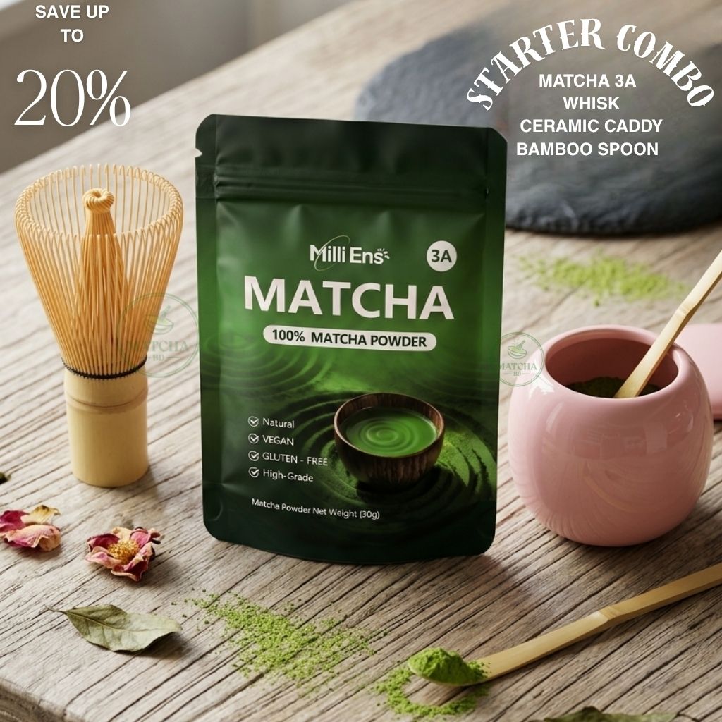 4 in 1 Starter COMBO with 3A Organic Matcha Tea Powder